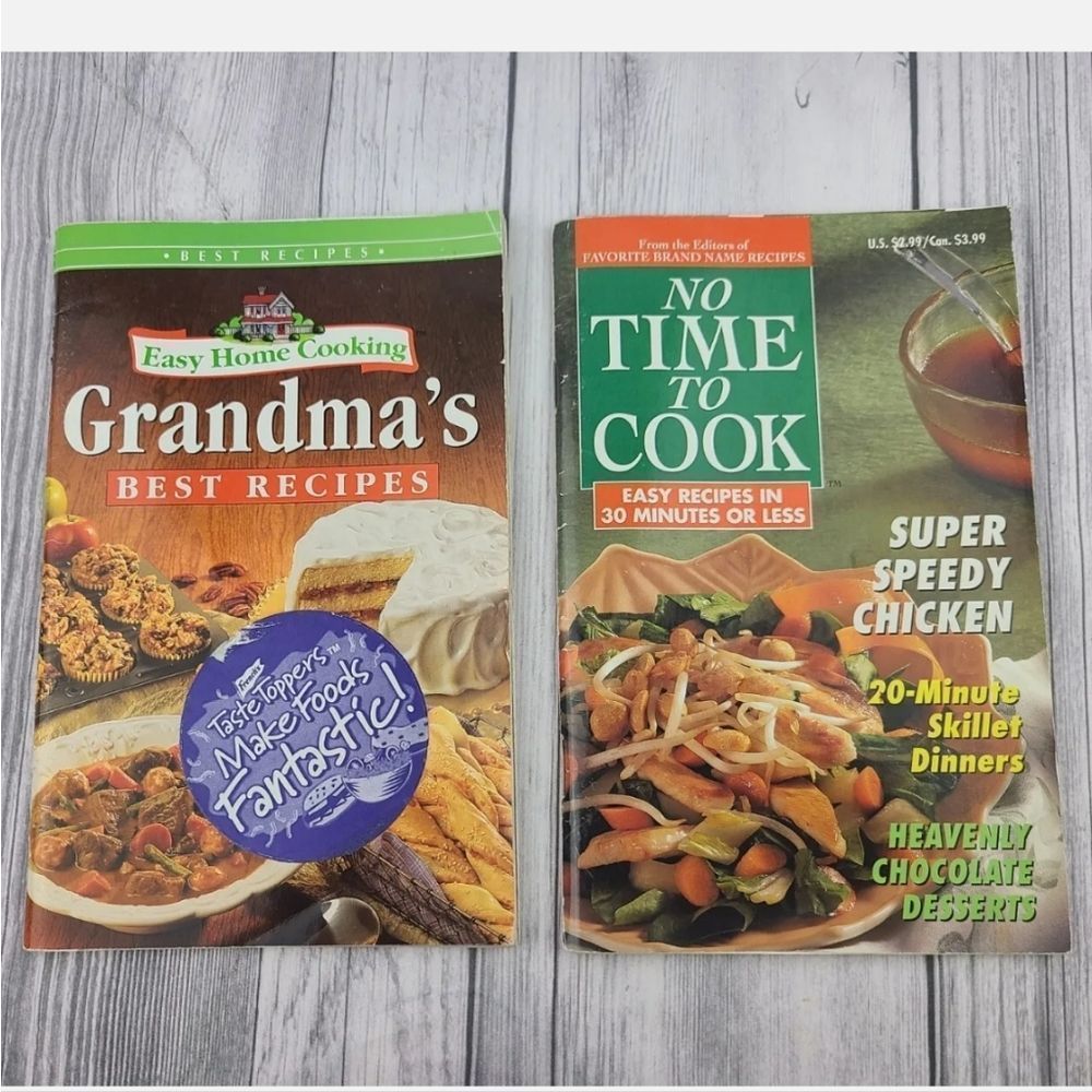 Vintage Cookbook Magazines Lot of 2, Best Recipes, No Time to Cook 1996-1999
